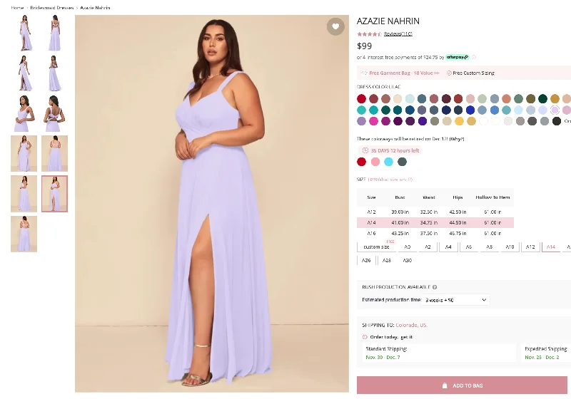 Super Sale Azazie Nahrin