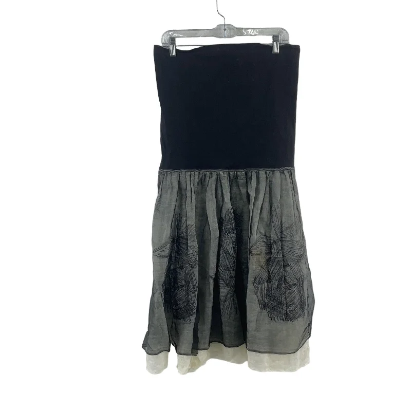One-DAY Sale Annette Görtz Vintage Black Linen Silk Tube Top Dress, Women’s Large, Preowned