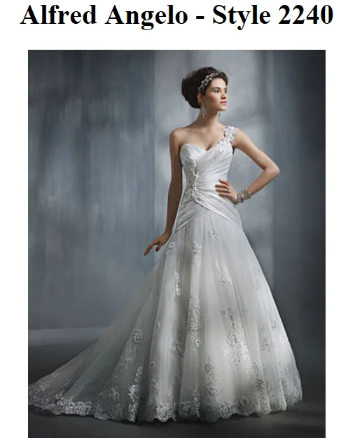 Great Deals Alfred Angelo 2240