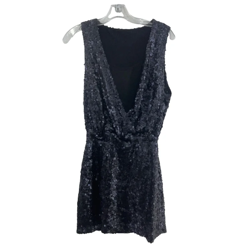 Daily Deals Alberto Makali Women's Blouson Dress S Metallic Sequin Gray/Black New With Tags Daily Deals Alberto Makali Women's Blouson Dress S Metallic Sequin Gray/Black New With Tags