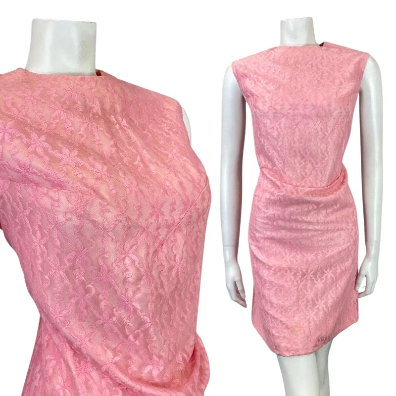 Sale Event VINTAGE 60s 70s BABY PINK STAR EMBROIDERED SLEEVELESS SHIFT SHORT DRESS 14 16 Sale Event VINTAGE 60s 70s BABY PINK STAR EMBROIDERED SLEEVELESS SHIFT SHORT DRESS 14 16