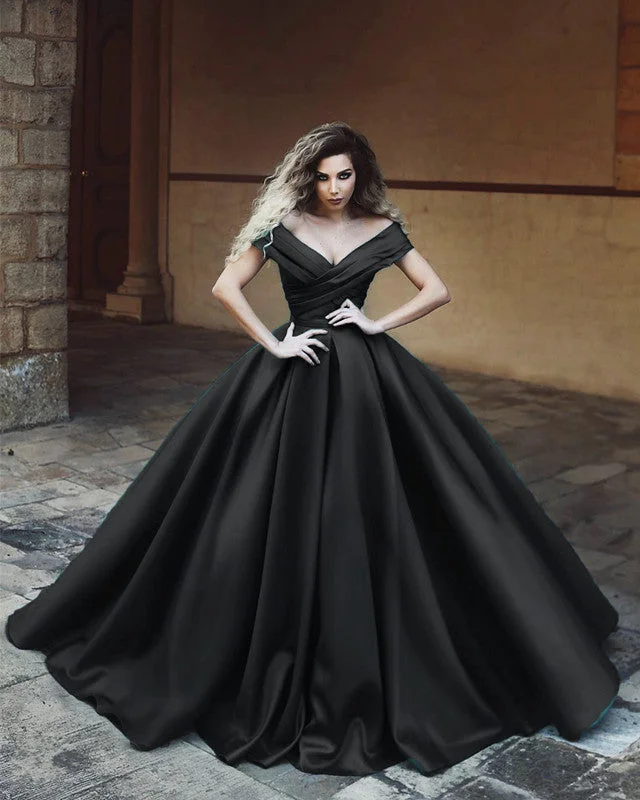 Bargain Bin Quinceanera Dresses Satin Ball Gown Off Shoulder