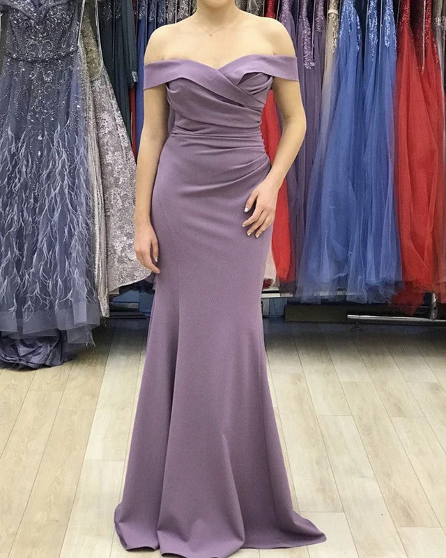 Price Break Sexy Pleated Off The Shoulder Mermaid Dresses