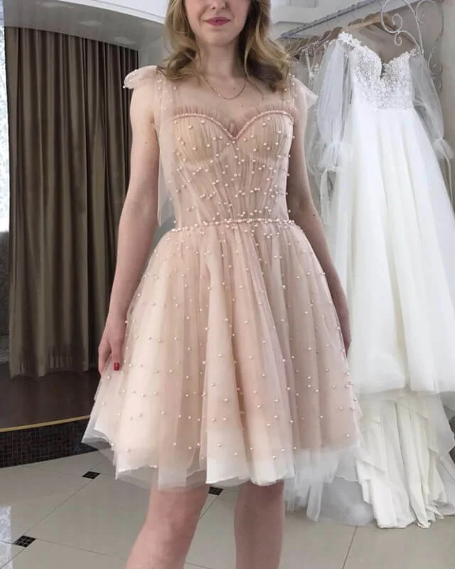 Best Deals Nude Tulle Corset Ruffles Mini Dress