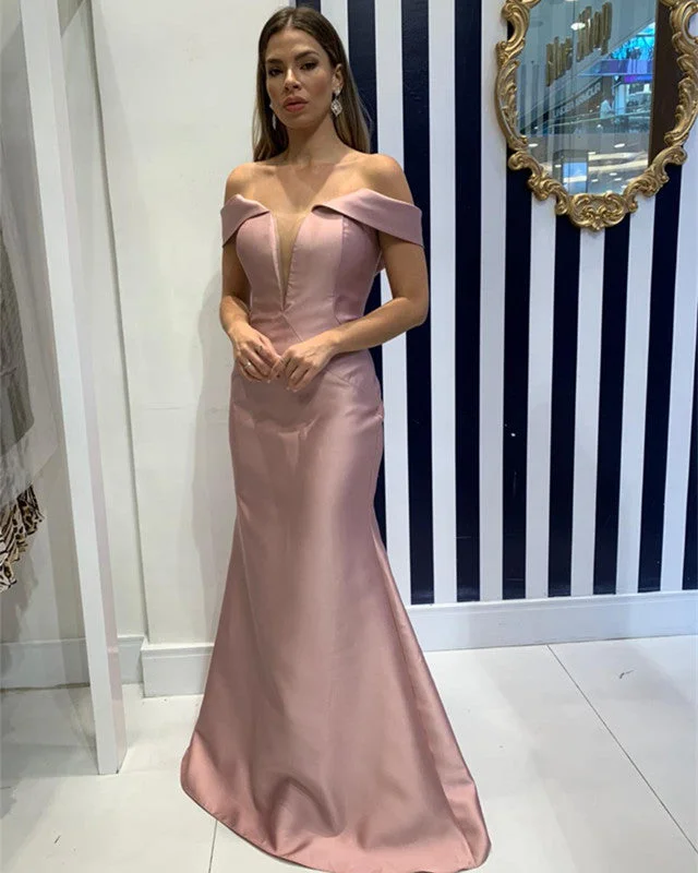 Final Markdown Sexy Off Shoulder Satin Mermaid Dresses