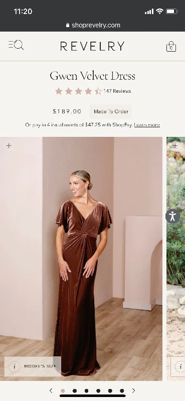 Exclusive Savings Other Revelry Gwen Velvet Dress