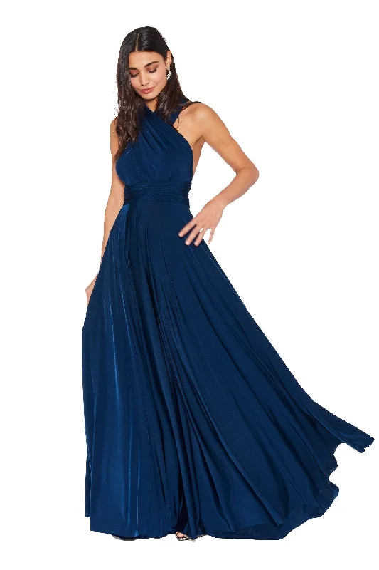 Quick Sale Twobirds Sapphire Navy Convertible Ballgown