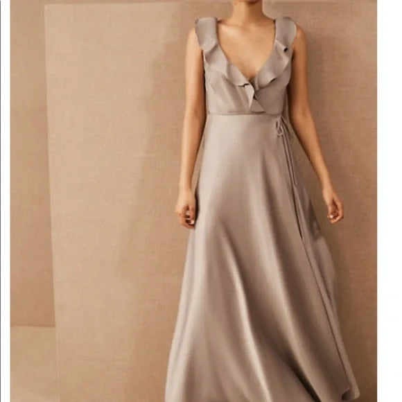 Price Break BHLDN Tansy Satin Charmeuse Maxi Dress / 62557194