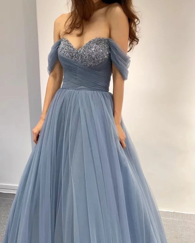 Unmissable Offer Beaded Sweetheart Corset Dresses Tulle Off The Shoulder