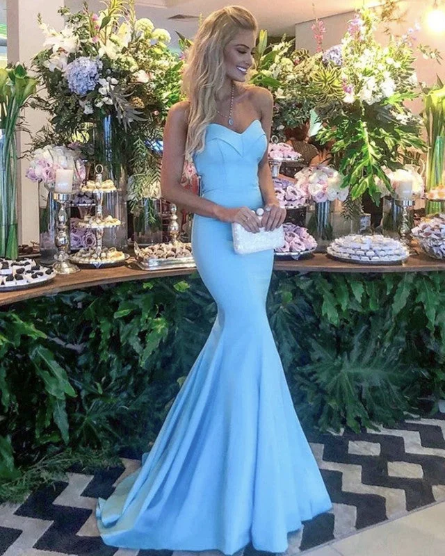 Don't Miss Mermaid Sweetheart Satin Bridesmaid Dresses