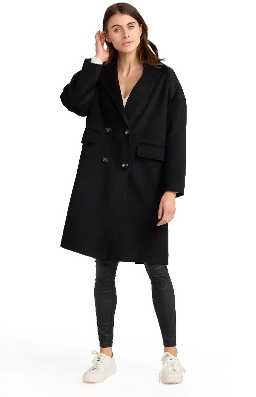 Amnesia Oversized Coat - Black