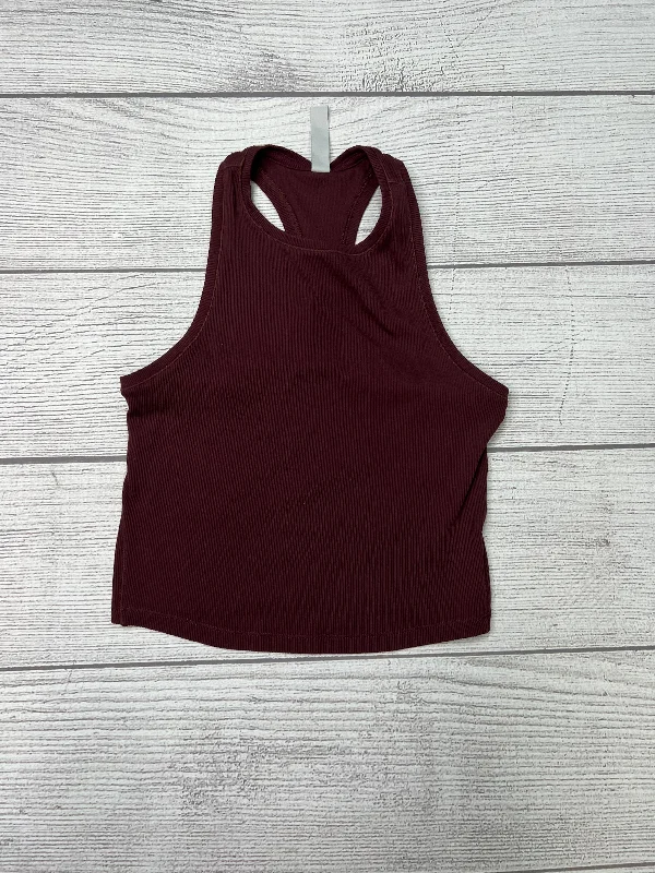 Athletic Tank Top By Athleta In Burgundy, Size: Xxs