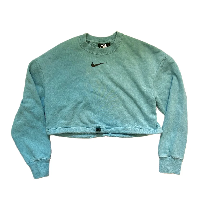 Athletic Top Long Sleeve Crewneck By Nike Apparel In Blue, Size: Xs