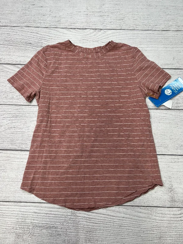 Act Fast Athletic Top Short Sleeve By Lululemon In Striped, Size: S