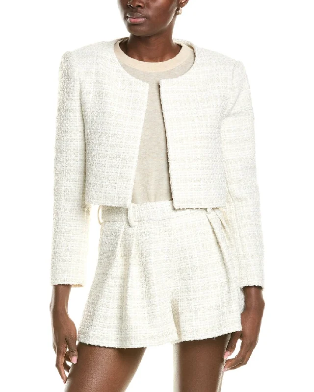 Exclusive Preview BCBGMAXAZRIA Cropped Tweed Jacket