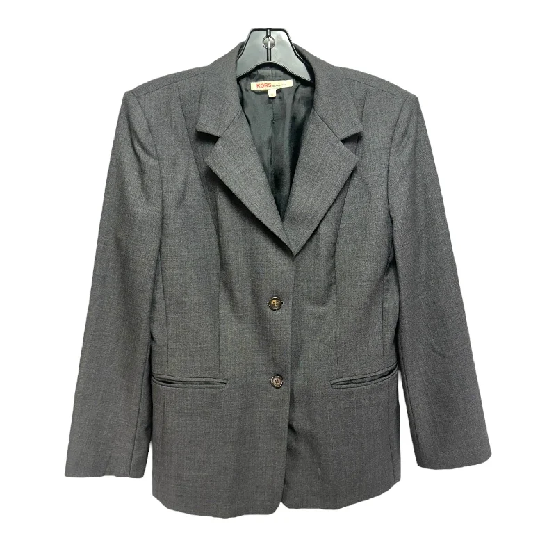 New Markdowns Blazer By Michael By Michael Kors In Grey, Size: 8