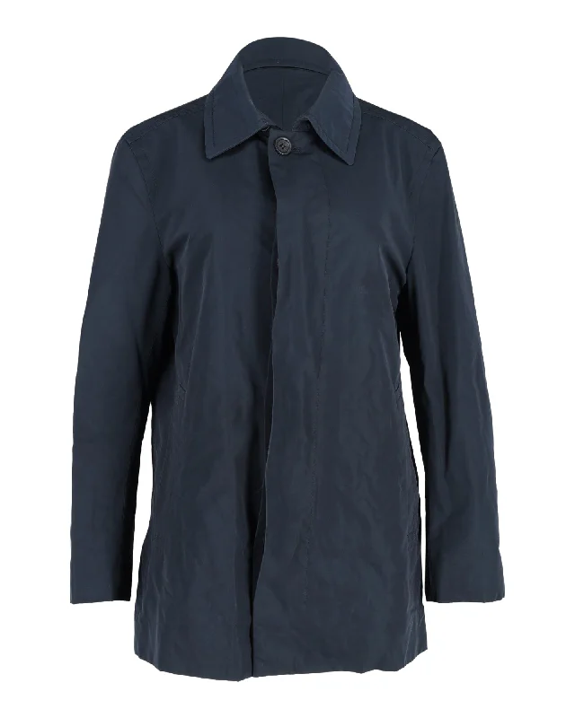 Bargain Prices Boss by Hugo Boss Coat in Navy Blue Polyester