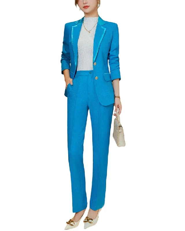 Savings Galore Bossy Chic 2pc Blazer & Pant Set