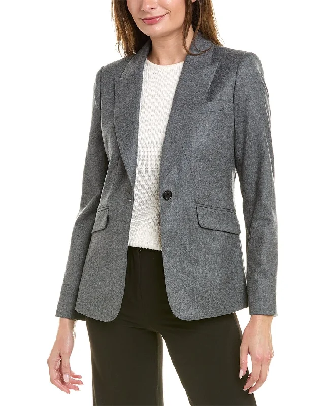 Huge Discounts Brooks Brothers Flannel Wool Blazer