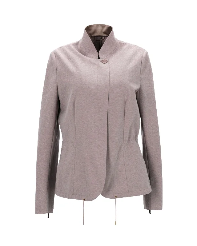 Online Exclusive Brunello Cucinelli Summer Jacket in Beige Silk
