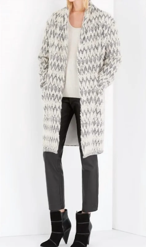 Overstock Caly Coat In Ecru