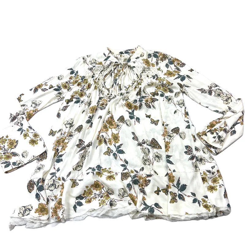 Discount Deals Cream Top Long Sleeve By Free People, Size: Xs