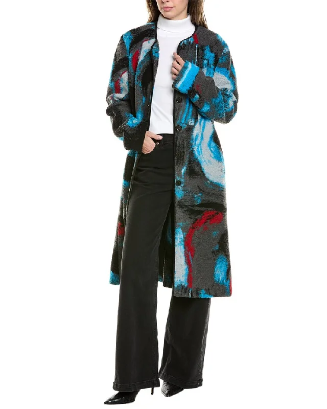 Act Fast Diane von Furstenberg Roke Wool-Blend Coat