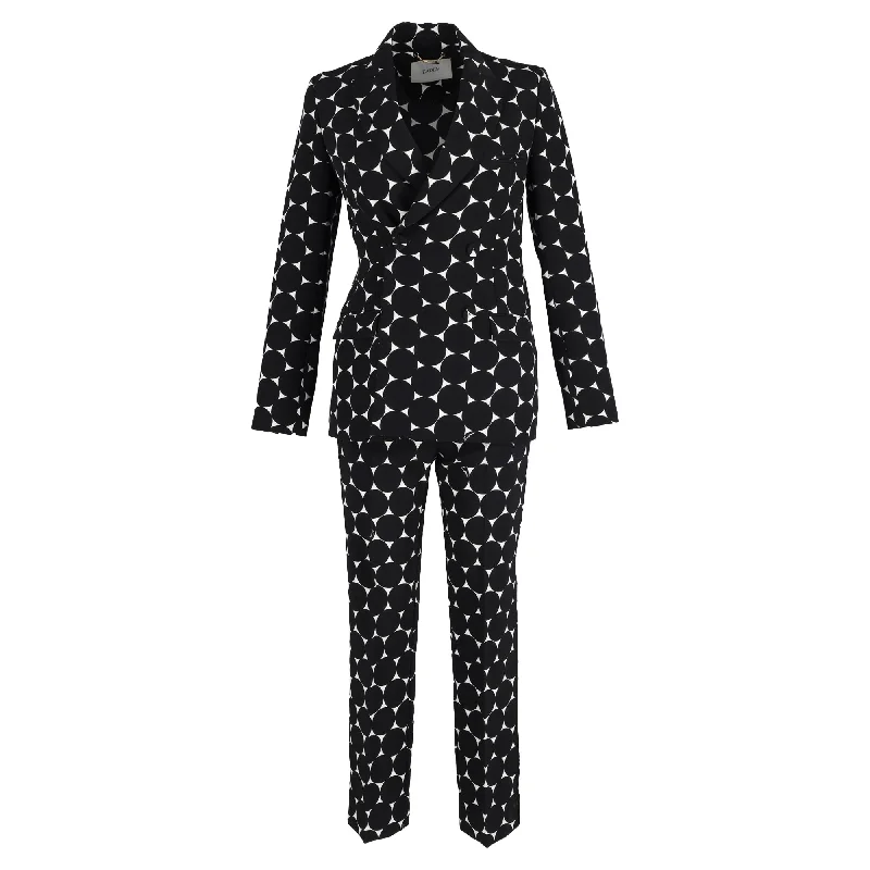Today’s Deal Erdem Freesia Double-Breasted Crepe Jacket and Pansy Trousers in Black Polyester