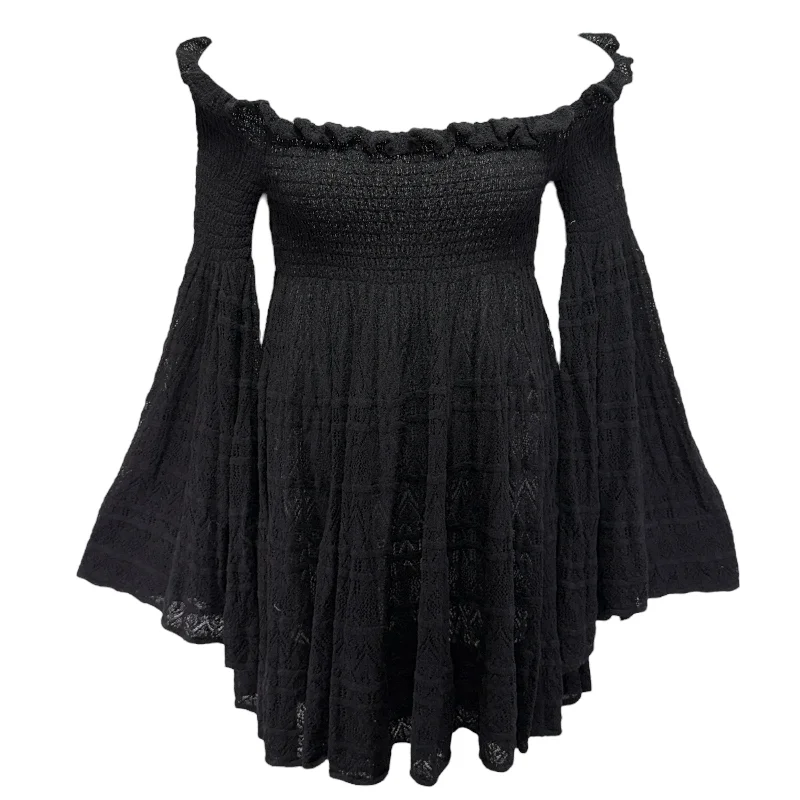 Today’s Deal Free Flow Peasant Top By Free People In Black, Size: L
