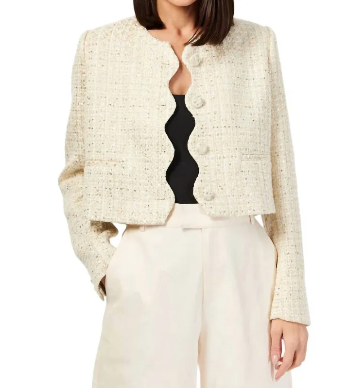 Daily Deals Giselle Blazer In Gold Fleck