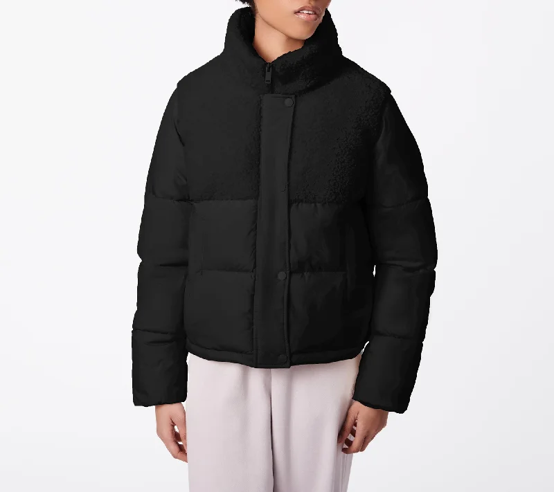 Steals and Deals Glam Block Puffer
