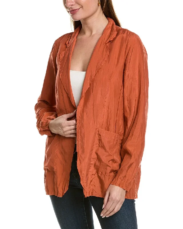 Flash Deals Go> by GoSilk Go Crinkle Cut Silk Jacket