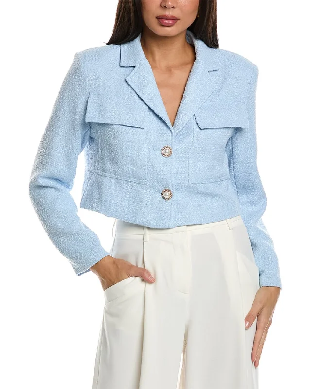 Blowout Sale Gracia Tweed Crop Jacket