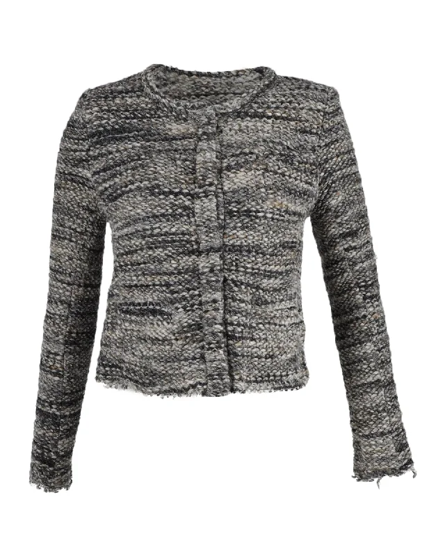 Mega Sale Iro Carene Knit Jacket in Grey Wool