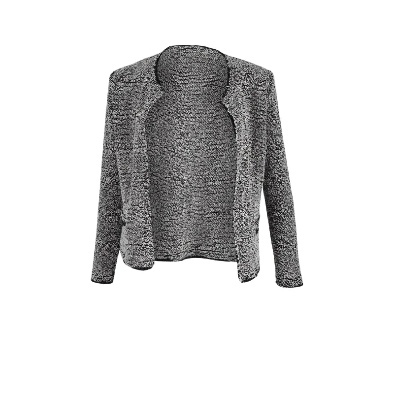 Special Discount Iro Tweed Jacket in Black Cotton