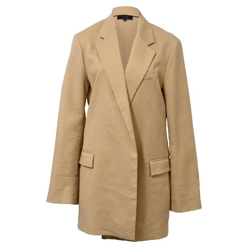 Reduced Prices Joseph Julia Oversized Open Blazer in Brown Linen