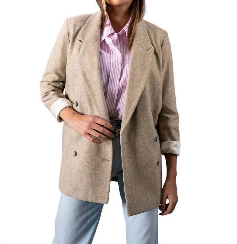 Instant Discount Kiss Jacket Blazer In Ecru