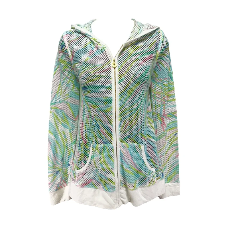 The Best Prices Knit Mesh Hoodie Sweatshirt Designer By Lilly Pulitzer In Multi-colored, Size: S