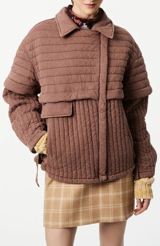 Deep Discounts Knit Quilted Jacket