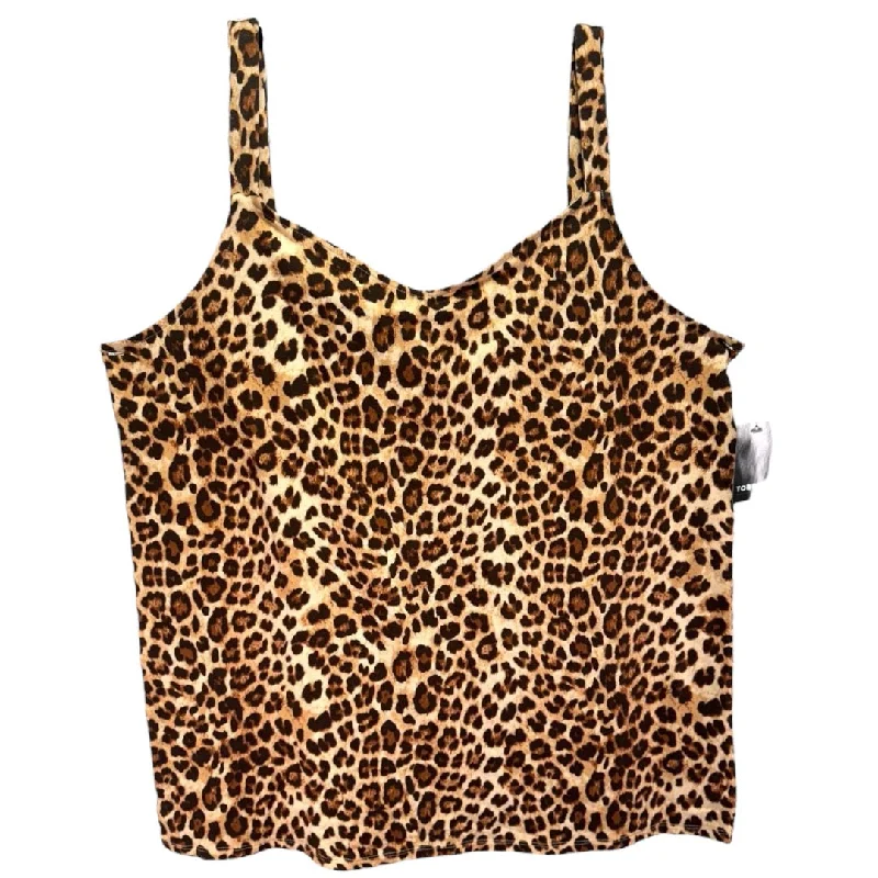 Discount Mania Tank Top By Torrid In Leopard Print, Size: 4X