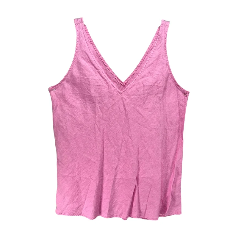 Deal of the Day Florin Linen Top Sleeveless Designer By Lilly Pulitzer In Lilac Rose, Size: XS Deal of the Day Florin Linen Top Sleeveless Designer By Lilly Pulitzer In Lilac Rose, Size: XS