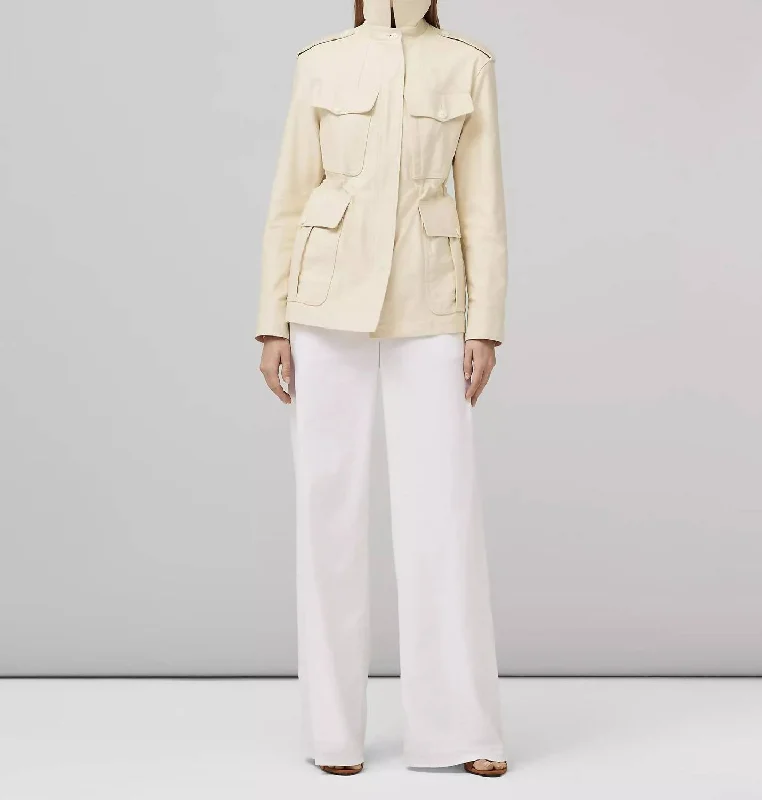 Exclusive Deal Lorenz Military Jacket In Ecru