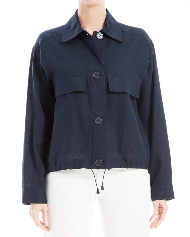 Max Studio Linen-Blend Jacket