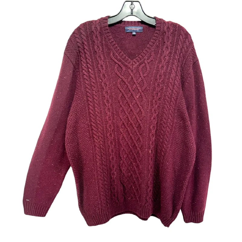 Fantastic Offers Men’s Sweater By Roundtree & Yorke In Red, Size: Xl