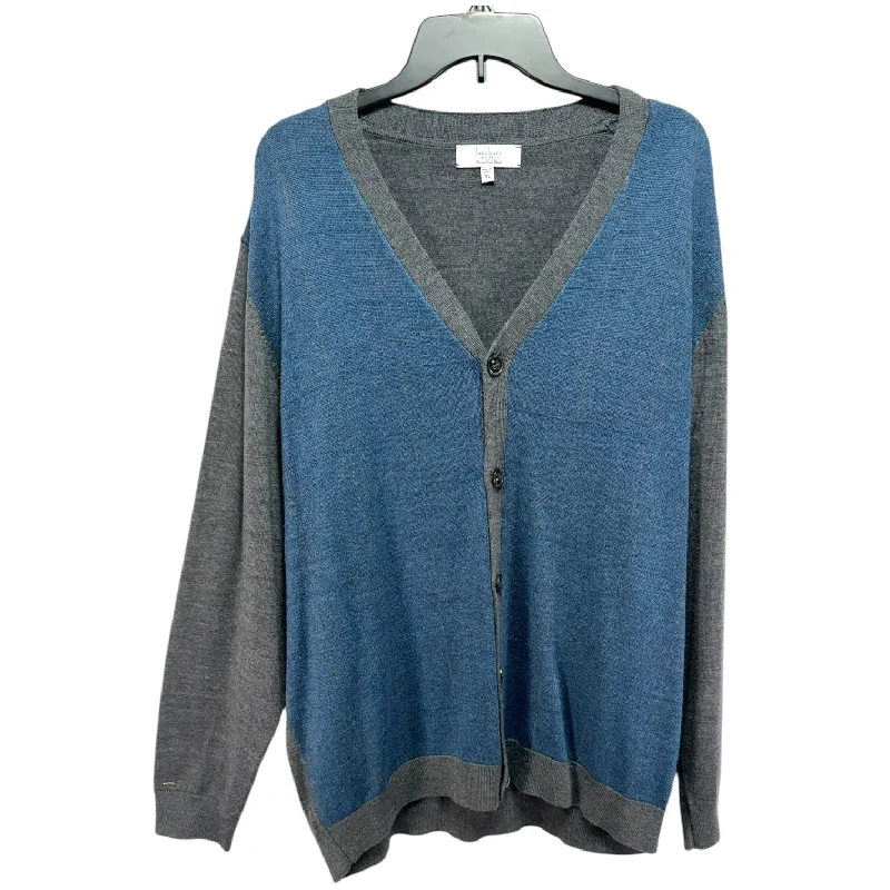 Massive Deals Men’s Sweater Cardigan By Turnbury In Blue & Grey, Size: Xl