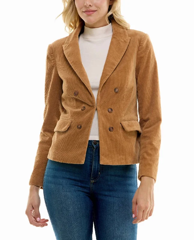 Low Prices Natalie Corduroy Blazer In Light Tan