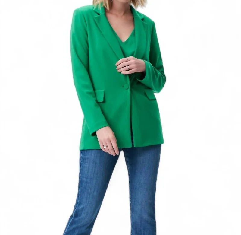 Weekend Special Open Front Blazer In Foliage