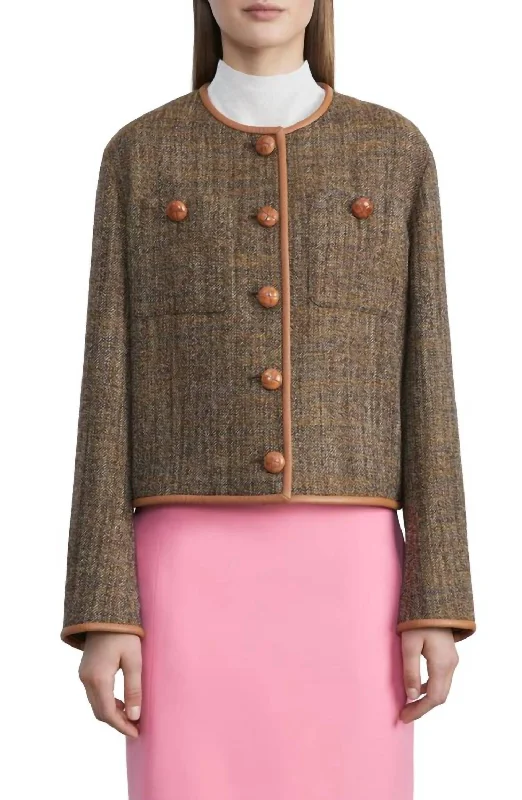Warehouse Sale Patch Pocket Highlands Jacket In Curry Multi