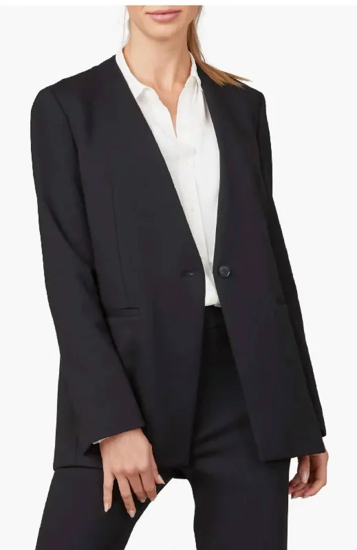Lowest Prices Perfect Collarless Blazer In Black