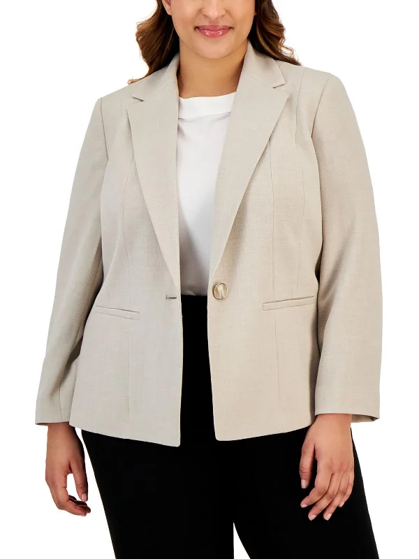 Quick Sale Plus Womens Suit Separate Business One-Button Blazer